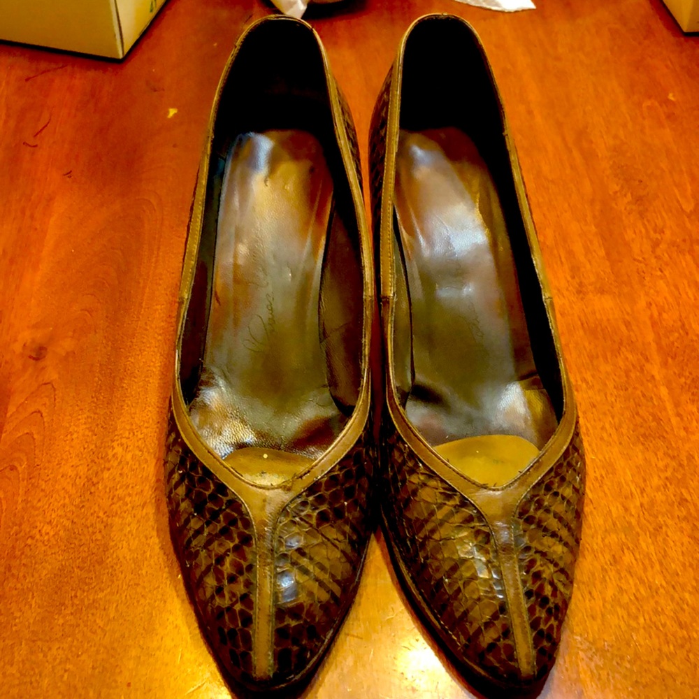 REAL snakeskin heels
